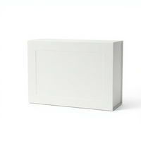 Caja de Regalo Magnética, Cartón Texturizado Reciclable, Cierre Magnético Rígido Blanco, Embalaje con Tapa Abatible, Laminación Mate