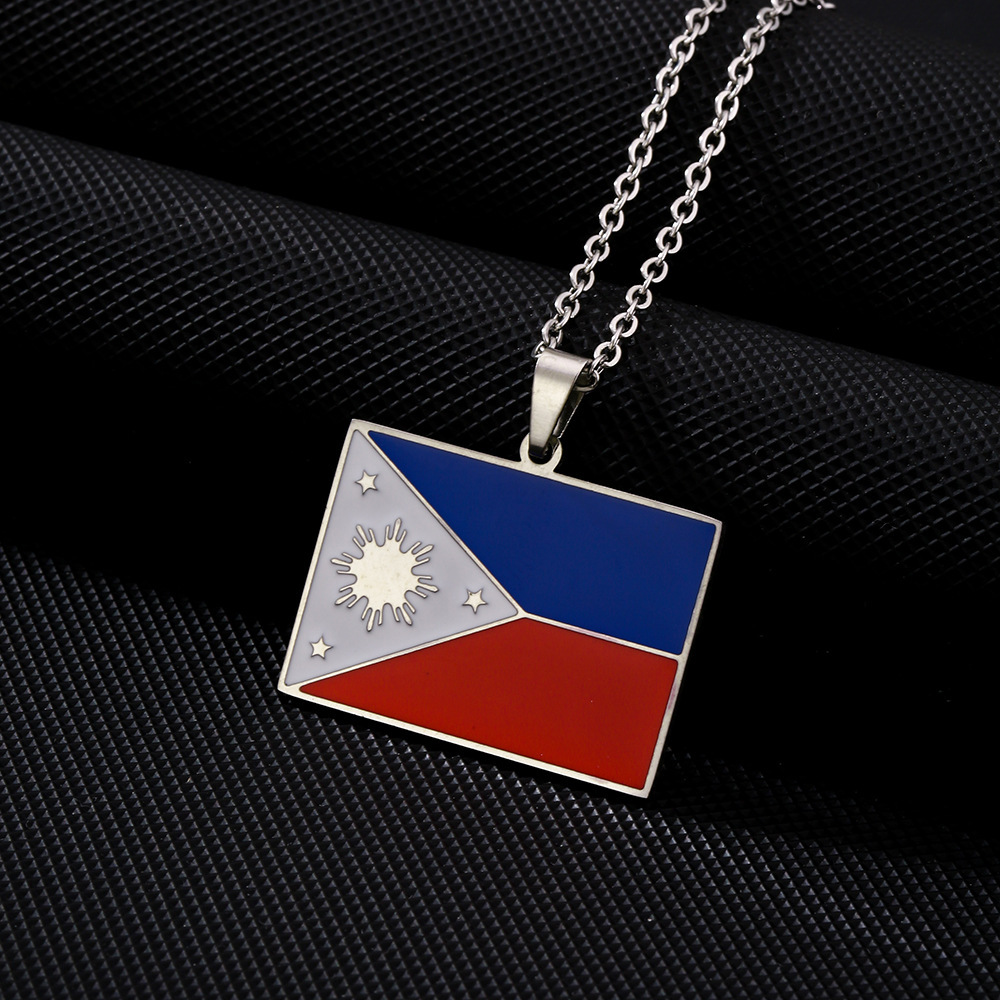 Yongkan Stainless Steel Philippines Map Pendant Necklace - Pilipinas Country Jewelry For Women, Girls, Gift - View #8