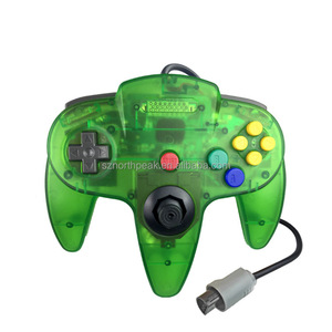 Máy Chủ Có Dây Retro Từ Xa Phím Điều Khiển Gamepad Điều Khiển Phanh Tay Rung Động Cơ Tương Thích Với <span class=keywords><strong>N64</strong></span> Video Trò Chơi Hệ Thống Giao Diện Điều Khiển - Product Image 5