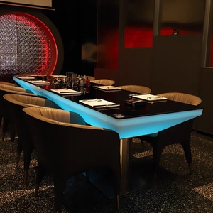 Moderno LED Criativo KTV Retangular Bar Mesa Luminous Night <span class=keywords><strong>Club</strong></span> Mesa Alta Cadeira Caixa Assento Do Cartão Mesa Solta para Sala de estar - Product Image 4