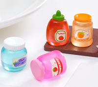 Resin Bentuk Nanas Mikro-Lanskap Selai Blueberry Jeruk Makanan Kaleng DIY Aksesoris Gantung Dekoratif Mini Desktop
