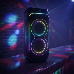 Caixa de Som para Festas com Luz RGB de 8 Polegadas, Sem Fio, Portátil, Subwoofer de Alta Potência, Caixa de Som Inteligente - Product Image 2