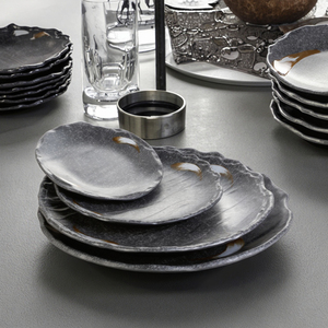 New Design Unbreakable Restaurant Melamine Round Black <strong>Side</strong> <strong>Plate</strong> - Product Image 2