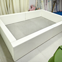 Grande fosse à balles blanche pour enfants adultes grande aire de jeux intérieure XL location fosse à balles souple fête d'anniversaire location toboggan fosse à balles pour enfants