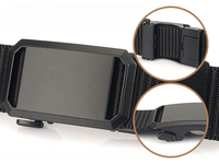 Ceinture en nylon à cliquet Turun entièrement réglable de 35 mm pour homme, ceinture décontractée élégante pour le travail en plein air avec boucle automatique à dégagement rapide