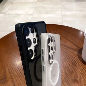 Custodia per Telefono con Ricarica Wireless Magnetica Opaca per Samsung <span class=keywords><strong>Galaxy</strong></span> S25 Ultra S24 Plus <span class=keywords><strong>S23</strong></span> con Protezione per Obiettivo Fotocamera - Product Image 4