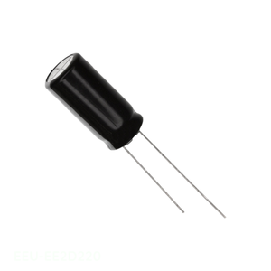 Condensador Original de Aluminio con Orificio Pasante, 22UF, 20%, 200V, Radial TH, 22 uF, EEU-EE2D220 - Product Image 1