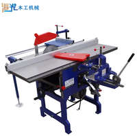 Scie à table, dégauchisseuse et mortaiseuse avec table coulissante à alimentation manuelle 220/380V