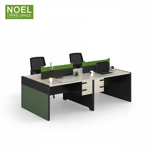 Burean moderne modüler bilgisayar istasyonu sekreter 4 kişi iş istasyonu - Product Image 1