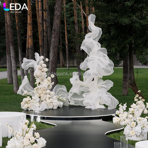 อุปกรณ์ประกอบฉากงานแต่งงานระดับไฮเอนด์ LEDA งานแฮนด์เมด ผ้าไหมออร์แกนซ่าขนาดใหญ่ สำหรับตกแต่งงานแต่งงาน งานอีเว้นท์ และเวที - Product Image 2