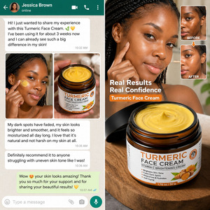 Crema facial de cúrcuma con vitamina C, nutritiva y natural, muy vendida, para combatir espinillas y eliminar manchas oscuras. - Product Image 5