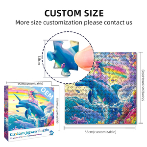 <span class=keywords><strong>Puzzle</strong></span> personalizzato colorato principessa delfino con riproduzione del colore ad alta fedeltà produttore di <span class=keywords><strong>Puzzle</strong></span> personalizzato - Product Image 2