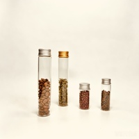 Bouteille en verre borosilicate 30x200mm, tube pour gousses de vanille avec bouchon à vis