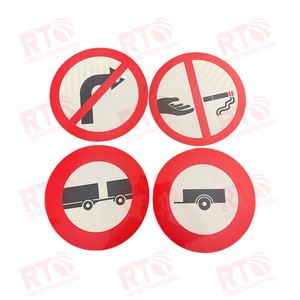 علامة تحذير عاكسة لسلامة المرور من الألومنيوم مقاوم للماء مع انعكاس عالي حسب الطلب - Product Image 1