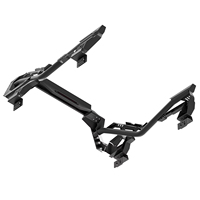 Barre de protection universelle pour pick-up avec support de lumière LED, barre de chargement sportive en acier, capacité de charge de 300 kg, revêtement électrostatique en poudre, Hilux