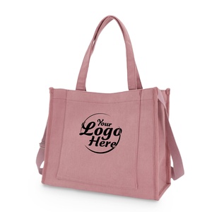 Bespoke Solid Color Shoulder <b>Canvas</b> Bags Zipper Closure-Reinforced Stitching Custom Graphics Portable Durable for Personalized - Product Image 5