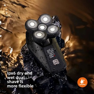 <span class=keywords><strong>Rasoio</strong></span> <span class=keywords><strong>elettrico</strong></span> portatile 6-in-1 per uomo multifunzione macchina da <span class=keywords><strong>barba</strong></span> 5D USB tipo-C ricarica include <span class=keywords><strong>barba</strong></span> Trimmer peli del naso - Product Image 4