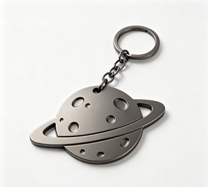 Custom Logo Planet Metal Keychain Hard Enamel Zinc Alloy <b>Keyring</b> Space Theme Promotional Gift - Product Image 4