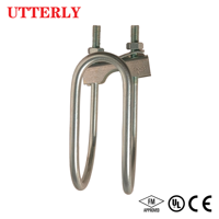 UTTERLY UTT13 – Pince de fixation latérale rapide en U, électrogalvanisée, anti-sismique, certifiée FM CE, pour la lutte contre les incendies – Approvisionnement direct usine