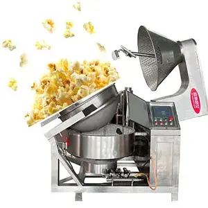 Grote Capaciteit Automatische Industriële Karamel Popcorn Ketel Pop Corn Machine Commerciële Fabriek Prijs