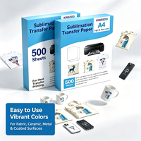 Papier de transfert par sublimation A4, paquet de 500 feuilles, compatible avec les imprimantes à sublimation