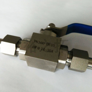 Stainless Steel <b>Square</b> Ball Valve 1/2 In True Union Switch Type For Corrosive Media High Pressure 700 Psi - Product Image 2