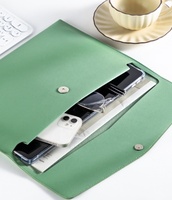 Portafolio de Cuero con Logotipo Personalizado, Carpeta de Archivos de Tapa Blanda, Suministrado por Fábrica, Bolsa de Documentos Premium