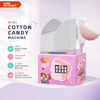 Distributeur automatique de barbe à papa MINI en libre-service, machine à bonbons commerciale pour sites touristiques et zones touristiques