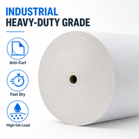 Papier de sublimation de qualité industrielle 30 g/m² en rouleau jumbo de 1,72 m pour l'impression textile haute vitesse