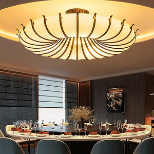 Chinese Style Ceiling Light Luxury Chandelier Wrought Iron Art Hotel Restaurant Lobby Living Room <b>Decorative</b> <b>Lighting</b> Fixture - Product Image 2