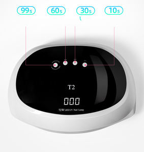 Gran espacio dual led T2 dos mano lámpara de uñas 72W <span class=keywords><strong>Pro</strong></span> UV lámpara LED de uñas secador de luz solar Sensor de infrarrojos - Product Image 6