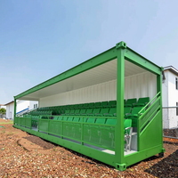 Conteneur de tribune de stade de football Conteneur de tribunes portable pour les événements sportifs Conteneur d'expédition Support de siège Football