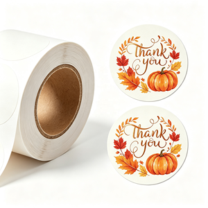 Pegatinas Autoadhesivas para Sellado, Caja de Regalo con Diseño de Avión, Impermeables, Troqueladas, Redondas, Personalizadas, de Papel Kraft Resistente - Product Image 1