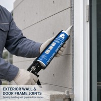 FD-6000 Mastic silicone neutre à durcissement par l'humidité pour une étanchéité résistante à la corrosion, adhère verre/pierre/aluminium pour portes/fenêtres
