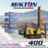 Foreuse pneumatique à haute pénétration MKDQZ-400 pour puits d'eau, machine de forage sur chenilles pour la construction de puits dans les couches rocheuses