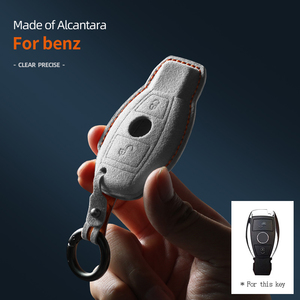 Funda para Llave de Coche Italiana, Accesorios para Llavero para <span class=keywords><strong>Mercedes</strong></span> Benz <span class=keywords><strong>Clase</strong></span> C, E, S, GLA, GLB - Product Image 2