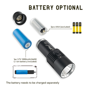 Bright Bird Alliage d'aluminium Mini lampe de poche rechargeable 4 modes Lampes de poche de plongée portables multifonctionnelles IP68 pour une utilisation en extérieur - Product Image 3