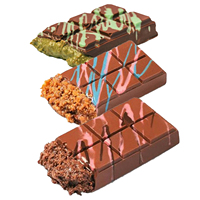 Pâte de pistache OEM de Dubaï, chocolat artisanal exotique en gros, collations au chocolat halal végétariennes, célèbre chocolat Kataifi