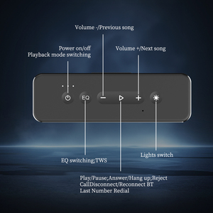 Cyboris ลำโพง <span class=keywords><strong>T3</strong></span> <span class=keywords><strong>Pro</strong></span> สำหรับงานปาร์ตี้กลางแจ้ง, ระบบเสียงไร้สาย60W โครงสร้างโลหะ, ระบบไฟ RGB ที่สดใสและเทคโนโลยีเบสที่หนักแน่น - Product Image 6