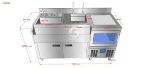 Station de bar en acier inoxydable de qualité commerciale - Product Image 6