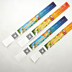 गोजू वाटरप्रूफ टाइविक टिकट प्रिंटर इवेंट पेपर रिस्टबैंड ब्रैकेट कस्टम लोगो टिकट डिस्पोजेबल रिस्टबैंड - Product Image 4