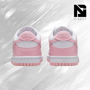 Zapatillas Nike Dunk Low GS 'Medium Soft Pink' de Piel para Skateboarding, con Cordones, Punta Redonda, Estilo Casual - Product Image 4