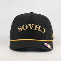 Casquettes de golf 5 panneaux de haute qualité avec logo personnalisé, broderie 3D, perforations découpées au laser, casquettes de performance sportive pour tous