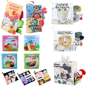 <span class=keywords><strong>Libro</strong></span> De Tela De animales De dibujos animados populares, número De alfabeto, aprendizaje De alimentos, libros De tela temprana, juguetes educativos para niños, <span class=keywords><strong>Libro</strong></span> De Tela - Product Image 1