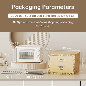 Horno Eléctrico Combinado 3 en 1 de Fábrica OEM, <span class=keywords><strong>Mini</strong></span> Horno Eléctrico de 12l/13 Litros, Color Rosa, para Repostería Casera y Pasteles - Product Image 5