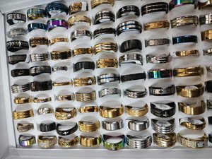 Wholesale Cheap <b>Men's</b> Stainless Steel <b>Rings</b>, Jewelry for <b>Men</b> and Women Jewelry Gifts,Mixed Batch of <b>Ring</b> - Product Image 3