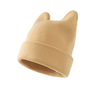 Gorro <span class=keywords><strong>de</strong></span> invierno con orejas <span class=keywords><strong>de</strong></span> <span class=keywords><strong>gato</strong></span> y cuerno <span class=keywords><strong>de</strong></span> diablo para mujer, gorrito <span class=keywords><strong>de</strong></span> punto <span class=keywords><strong>de</strong></span> ganchillo, gorro <span class=keywords><strong>de</strong></span> esquí - Product Image 3