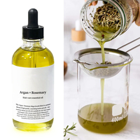 12 Lotions Capillaires Naturelles Anti-Chute à Base de Plantes, Huile Essentielle Végétale Pure pour la Croissance des Cheveux, Contient de l'Huile de Romarin, d'Argan et de Coco