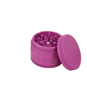 Nouvelle arrivée <span class=keywords><strong>tabac</strong></span> personnalisé 4 partie 63mm peinture en caoutchouc broyeurs d'herbes - Product Image 4