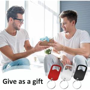 Abridor de Botellas Portátil Mini Plano de Acero Inoxidable Moderno, Abridor de Latas de Cerveza 2 en 1, Colores y Tamaños Personalizados - Product Image 4